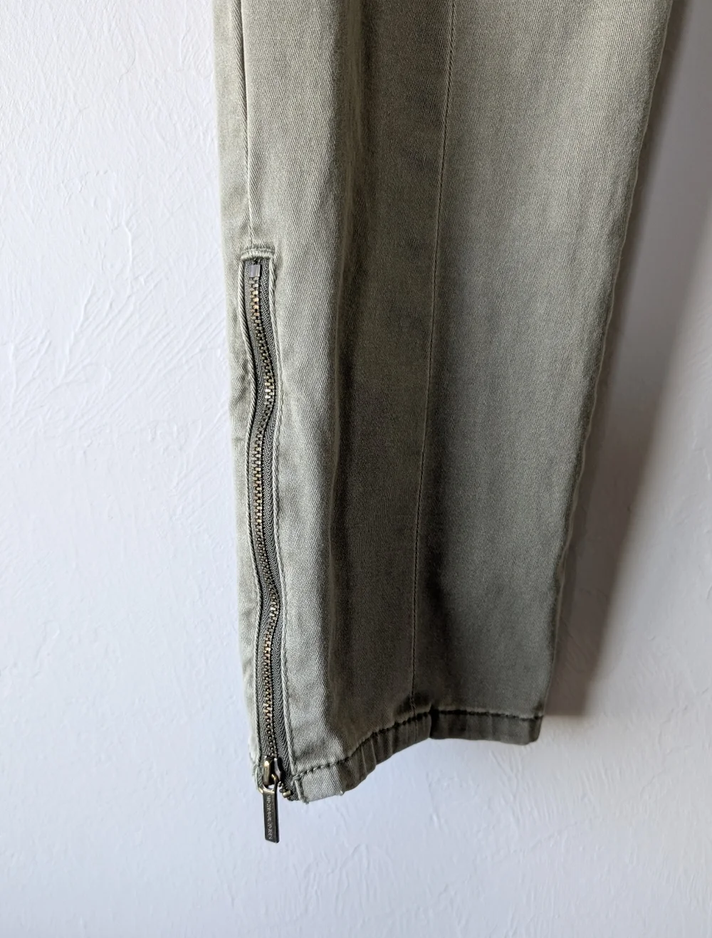 Michael Kors Olive Cargo Pants Straight Leg Multiple Pockets Size 12 Cotton Mix